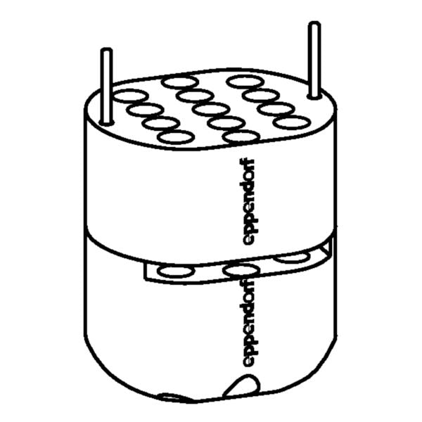 Adaptador, para tubos para rotor S-4-72, 2 uds (Centrifuga 5804/10)