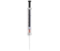 Syringe, 2.5 mL, PTFE, FN, bevel tip