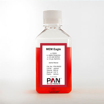 MEM Eagle w: EBSS, w: stable Glutamine, w: 25 mM HEPES, w: 2.2 g/L NaHCO3
