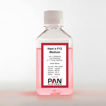 Ham´s F12 Medium, w/o: L-Glutamine, w/o: Phenol red, w: 1.176 g/L NaHCO3