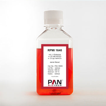 RPMI 1640, w/o: L-Glutamine, w: 25 mM HEPES, w: 2.0 g/L NaHCO3