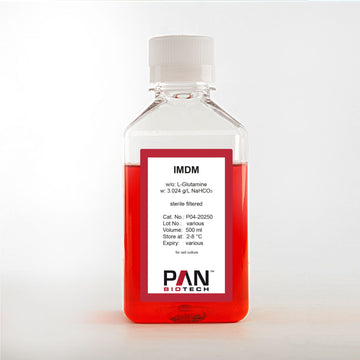 IMDM, w/o: L-Glutamine, w: 3.024 g/L NaHCO3