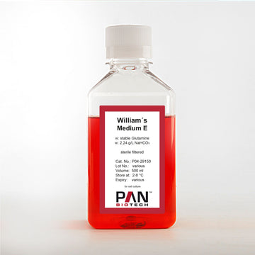 William's Medium E, w: stable Glutamine, w: 2.24 g/L NaHCO3